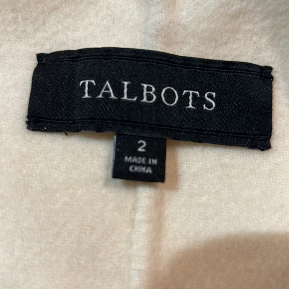Talbot Black and Ivory Short Wool Jacket Size 2 XS/S - Picture 10 of 11